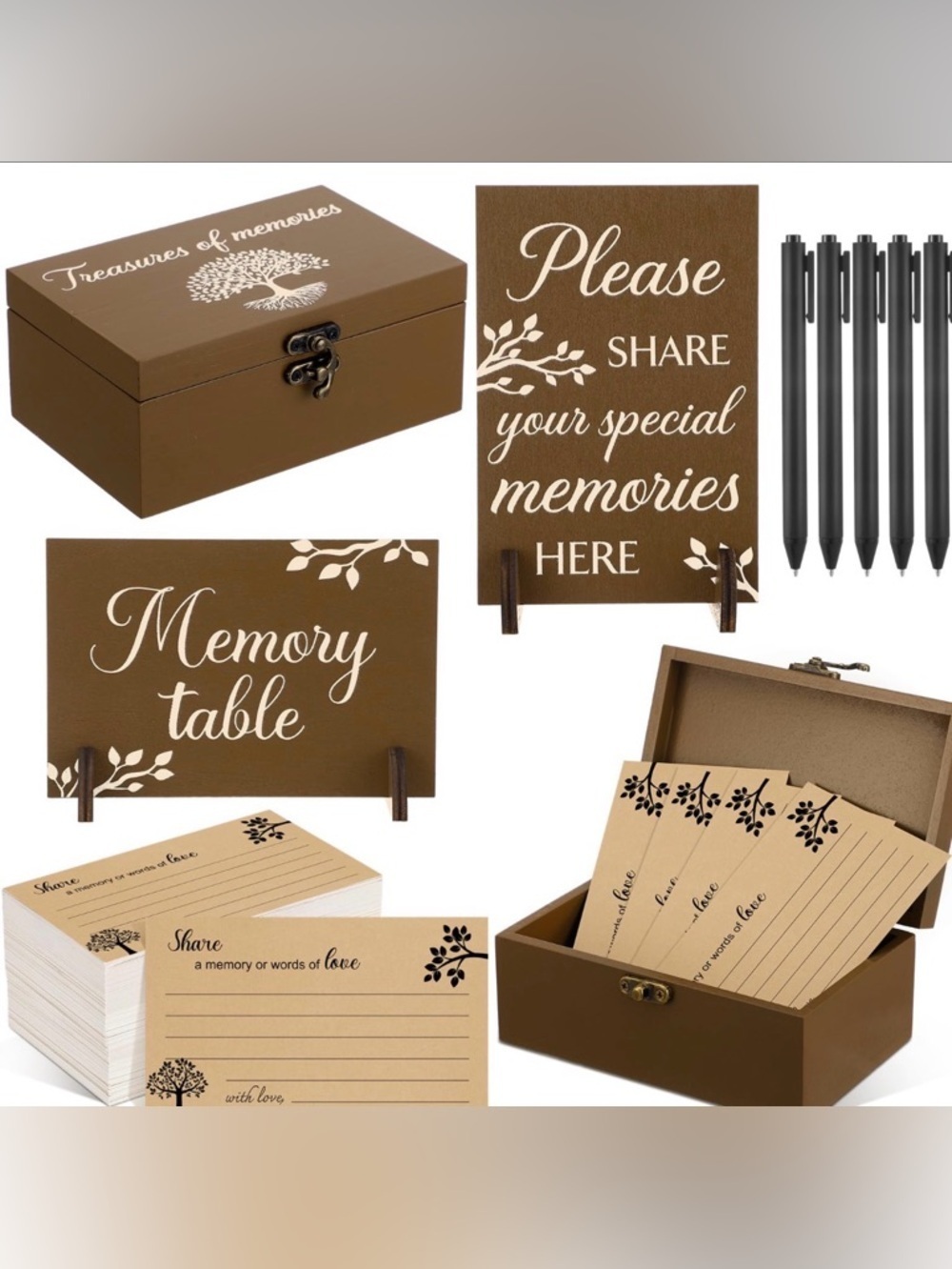 Gilprop 112 Pcs Celebration Of Life Memory Cards Set